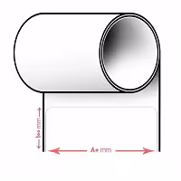 لیبل پرینتر سایز 80 * 100 (یک ردیفه)
