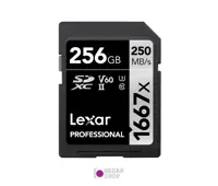 کارت حافظه SD لکسار (Lexar) ظرفیت 256GB سرعت 250MB/s