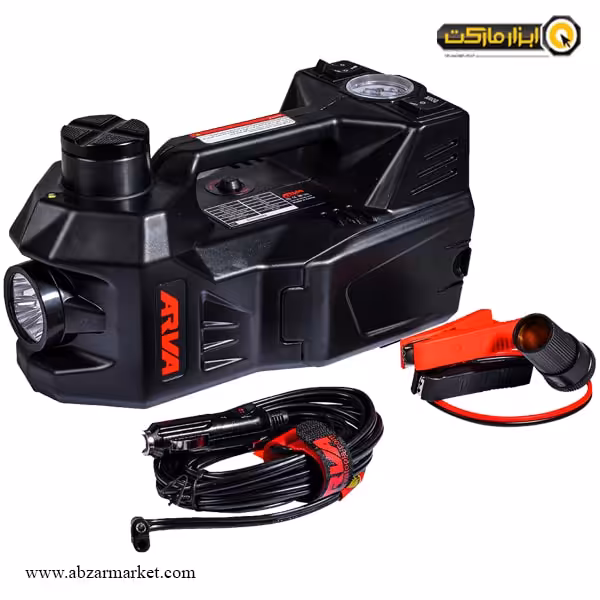 جک و پمپ باد فندکی آروا 3 تن 2 کاره مدل 5176