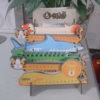 خط کش 15 سانتی چوبی - mdf - پک کامل 72 تایی