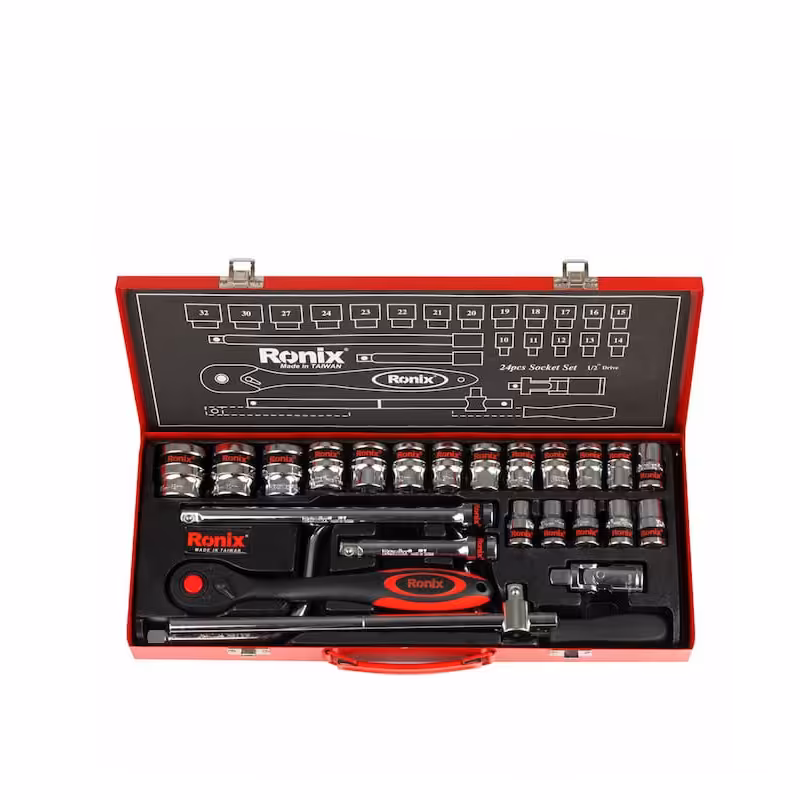 مجموعه بکس 40 عددی 3.8 اینچ دسته TPR رونیکس کد RH-2640