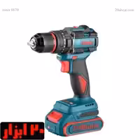 دریل شارژی براش لس 20 ولت چکشی 13 میلی متری دو باطری رونیکس مدل 8670