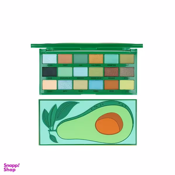 پالت سایه 18 رنگ مدل آووکادو کد 01