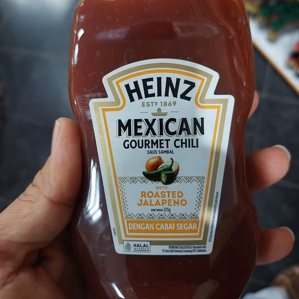 سس کچاپ مکزیکی هاینز طعم تند پیاز و فلفل 325 گرمی