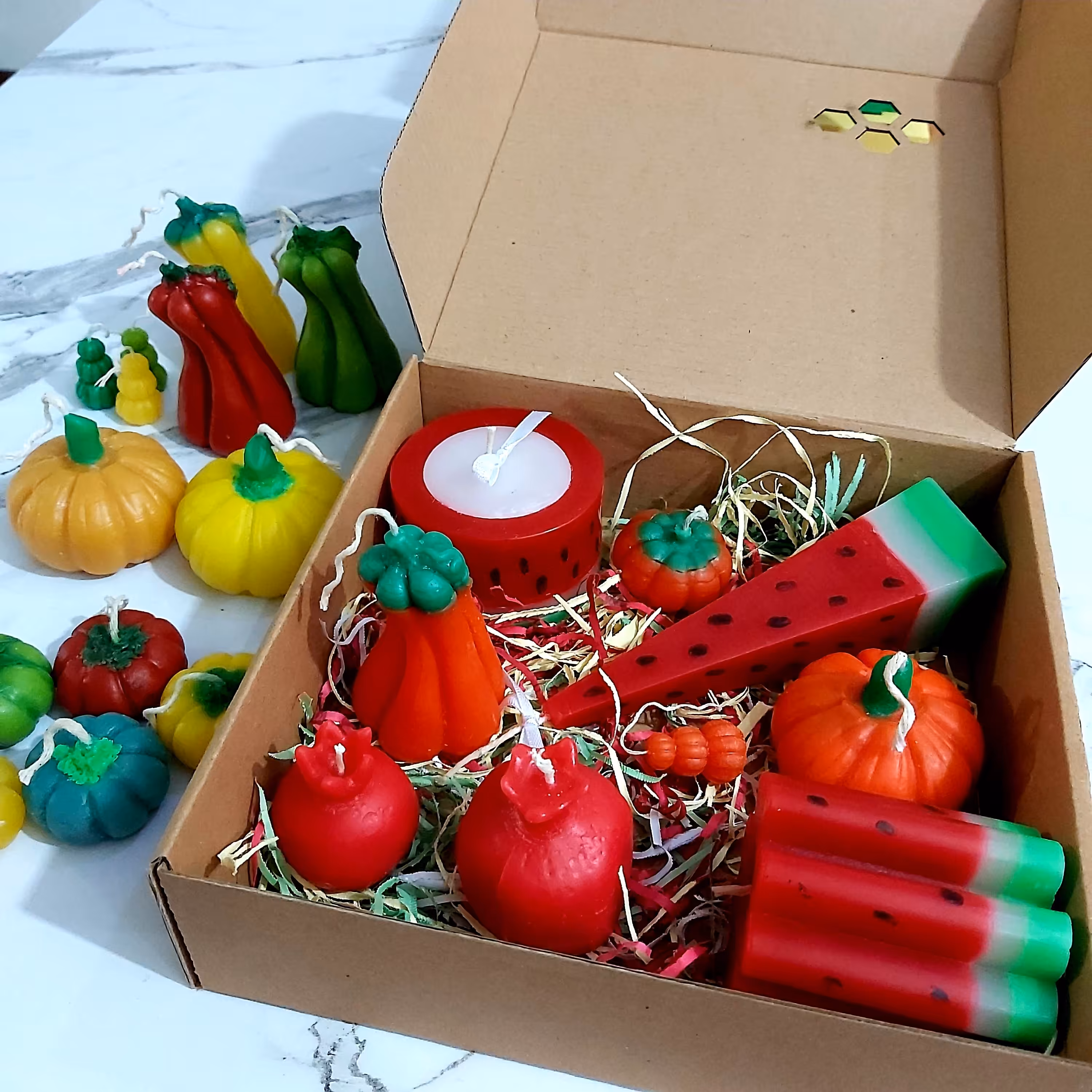 شمع های طرح یلدایی 