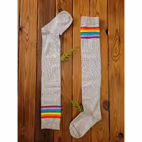 جوراب بلند زنانه و مردانه طوسی 