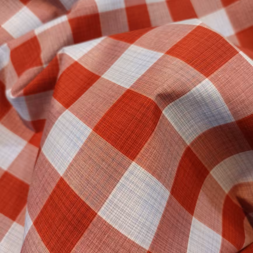 پارچه  تترون حریر چهارخانه تنوع رنگ و طرح  مناسب برای انواع لباس های تابستانی