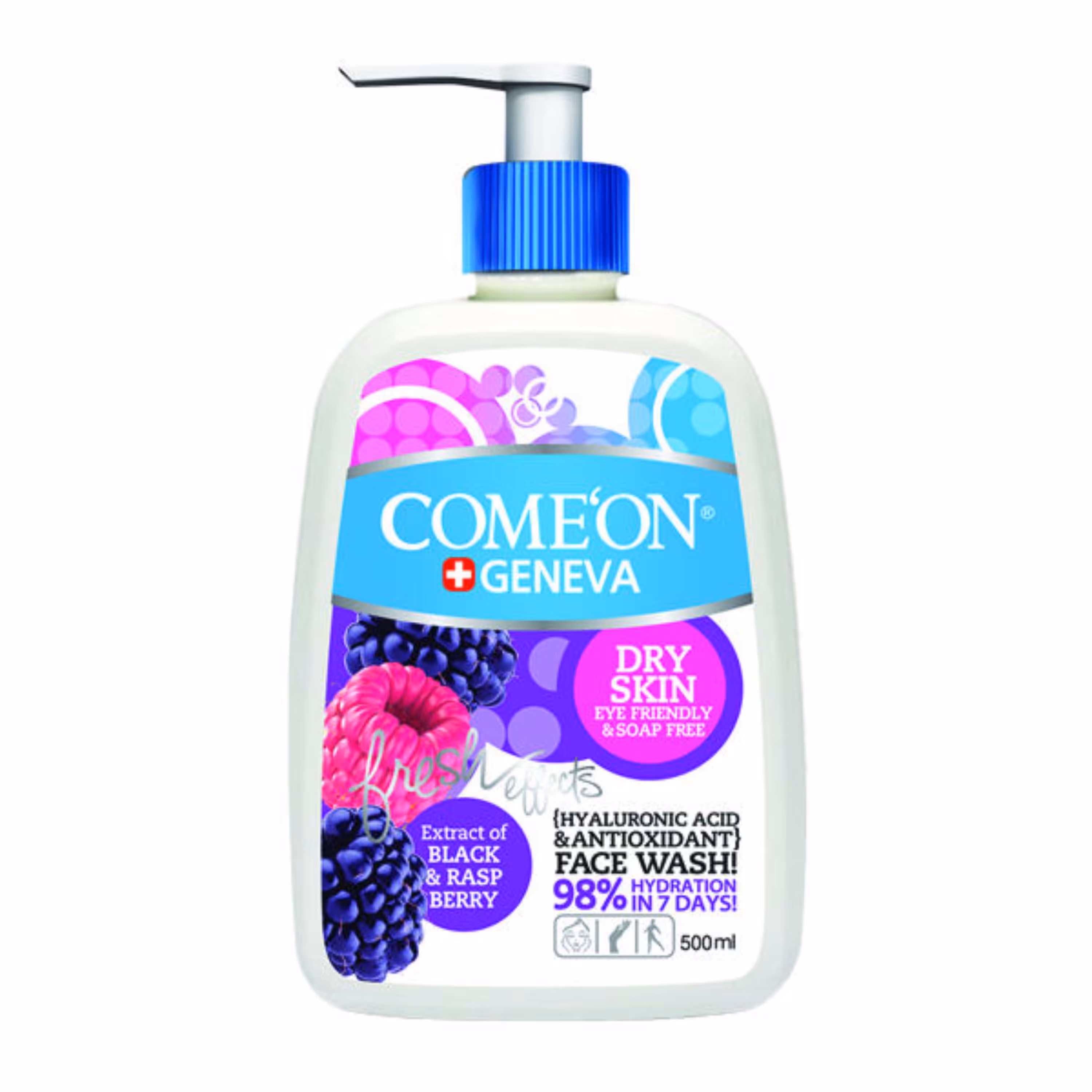 ژل شستشو صورت کامان مخصوص پوست های خشک حجم 500 میل