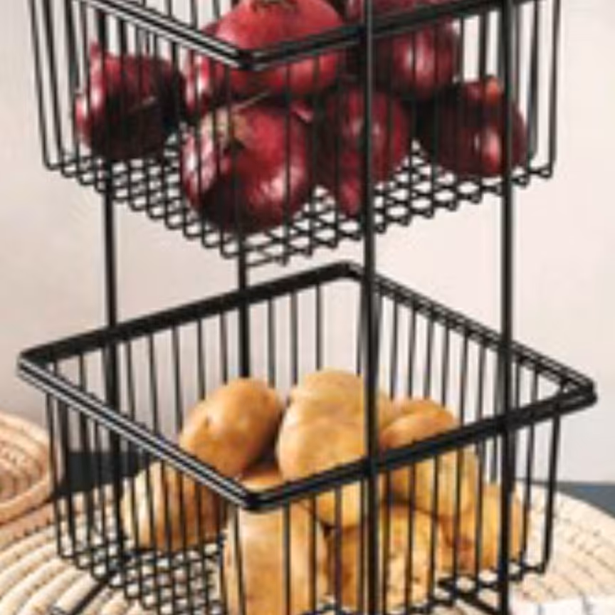 جا پیازی 2طبقع آلفا رنگ مشکی