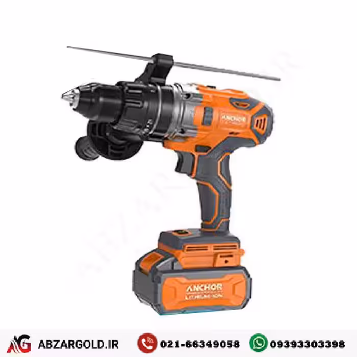 دریل پیچ گوشتی چکشی شارژی آنکور تک باتری مدل DCE2