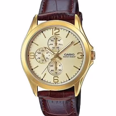 ساعت مچی CASIO 
مدل CASIO MTP-V301GL-9A