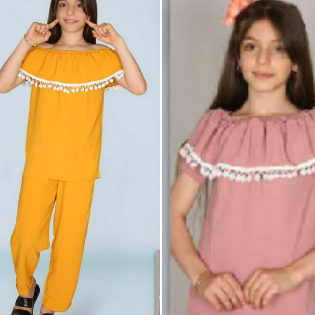 شومیز شلوار ابرو بادی یقه دلبری
سایز بندی 4 تا 11 سال
مدل شلوار سندبادی است
قابل استفاده به دو صورت یقه دلبری و معمولی