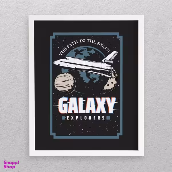 تابلو مدل دکوراتیو طرح فضا Galaxy Explorers کد 672