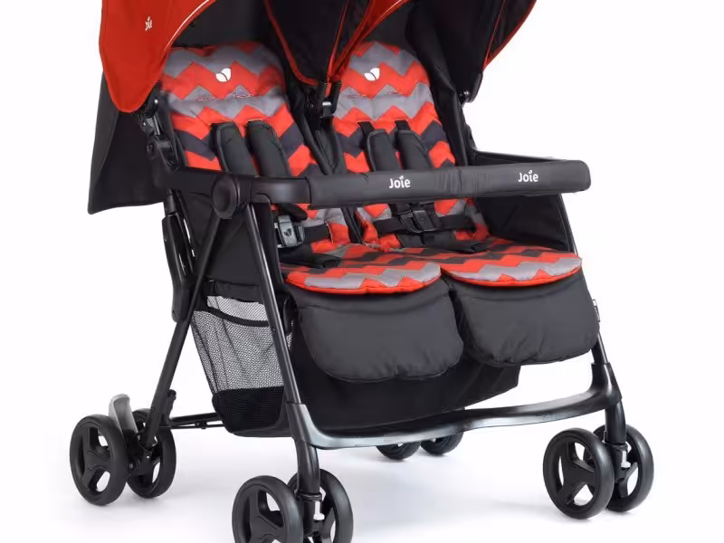 کالسکه دو قلو joie مدل meet aire™ twin Ladybird Chevron