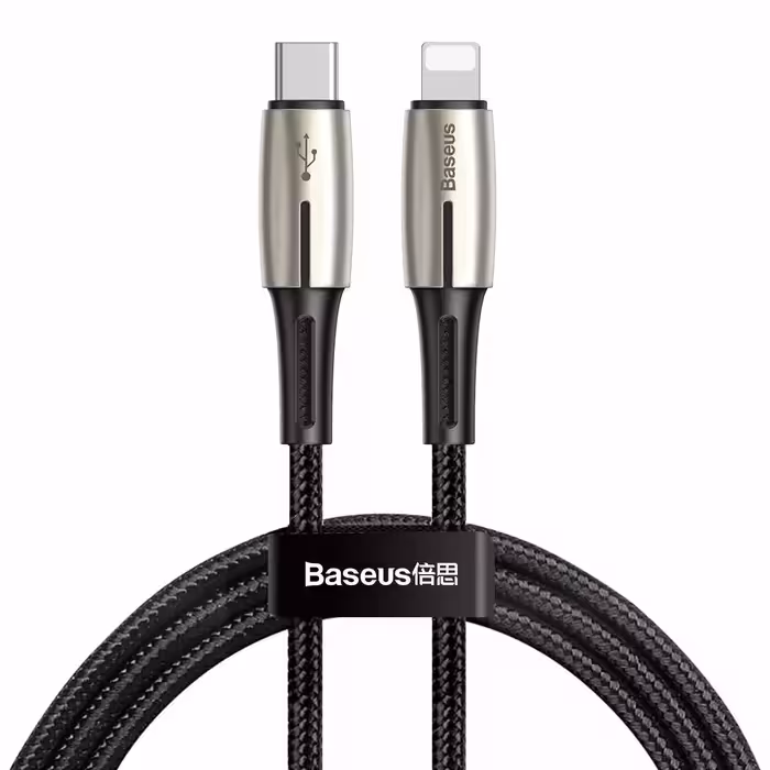 کابل شارژ Type-C به Lightning باسئوس مدل CATLRD-01 طول 1.3 متر