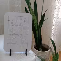 چاپ عکس دلخواه شما روی پازل چوبی(ام دی اف) با کیفیت بالا سایز A5 