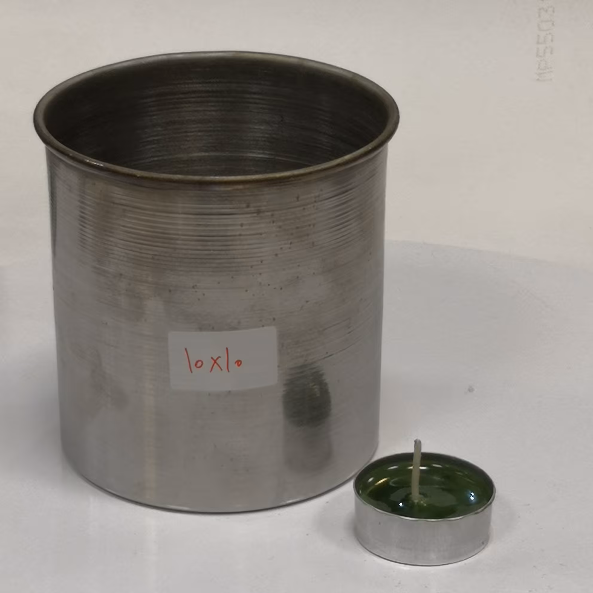 قالب شمع سازی فلزی استوانه قطر  10 ارتفاع 10 کد 10152