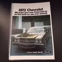 بروشور شورولت کاپریس و ایمپالا 1972 کیفیت خوب