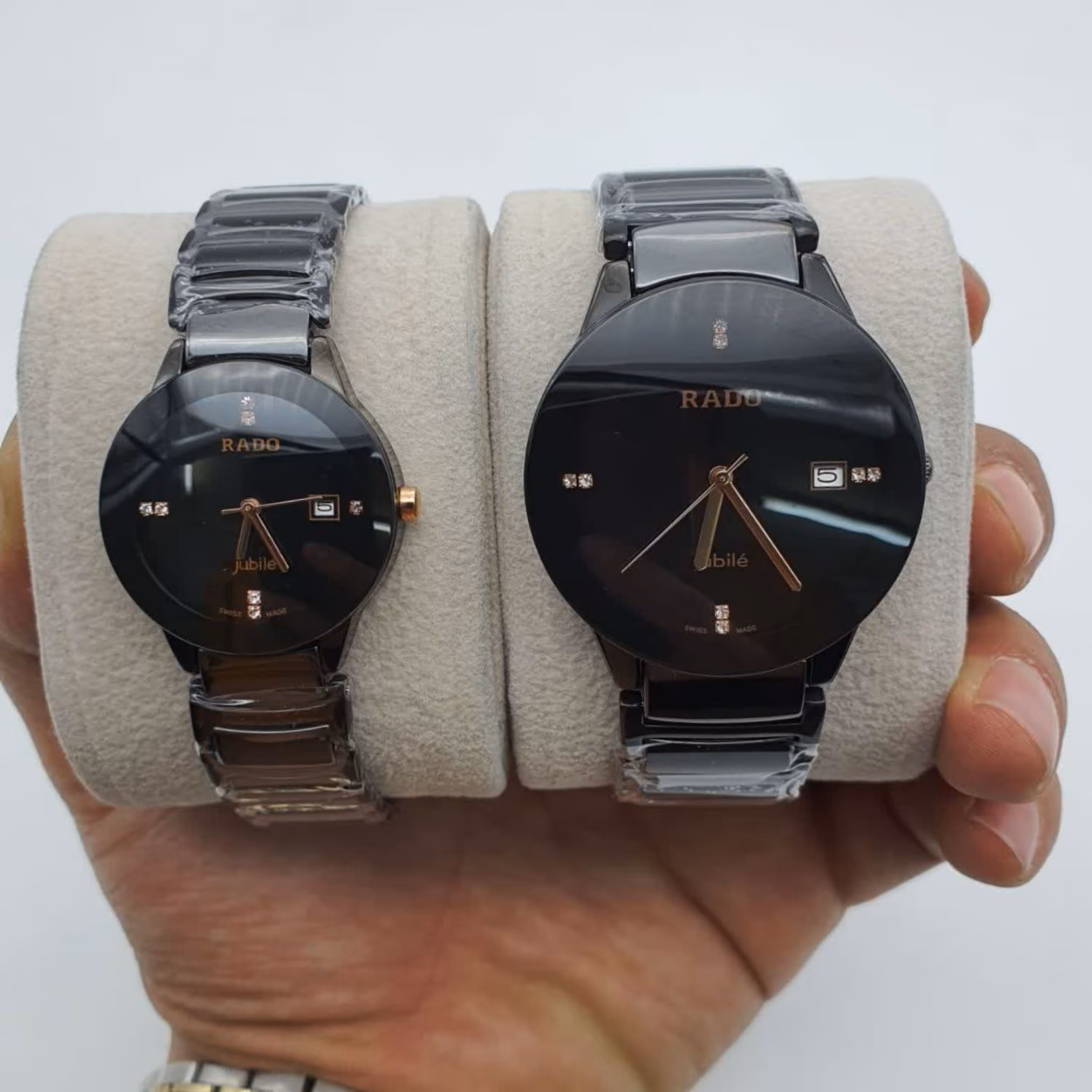 ساعتمچی ست مردانه و زنانه رادو بند سرامیکی rado 