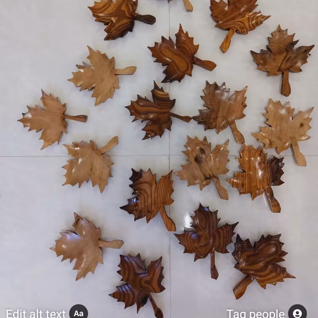 زیر استکانی طرح برگ چنار