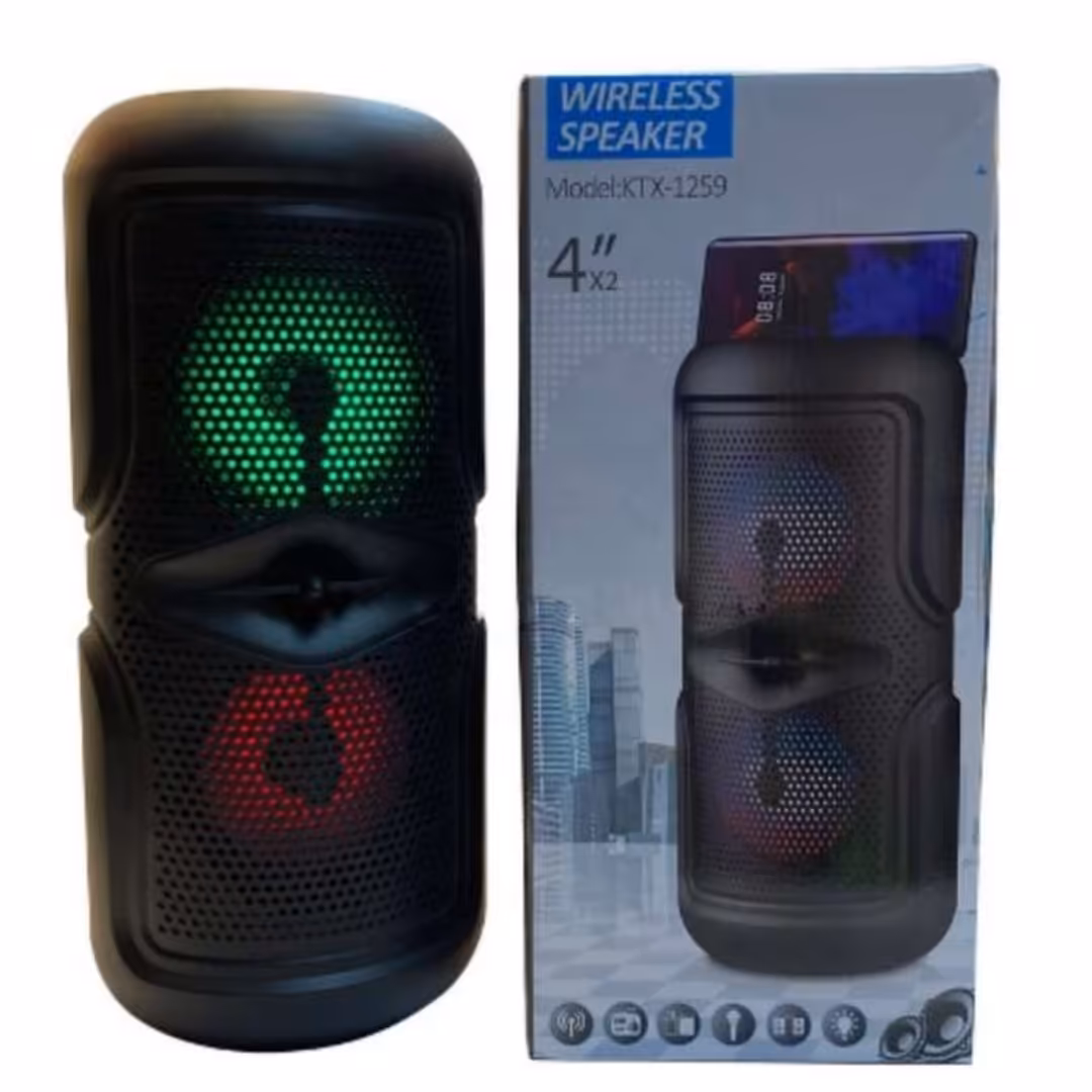 اسپیکر بلوتوثی  kts-1259  سایز 8 اینچ  با کیفیت 2در4

