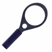 ذره بین دسته دار  با 2 عدسی  50و15 میلی متر ی  