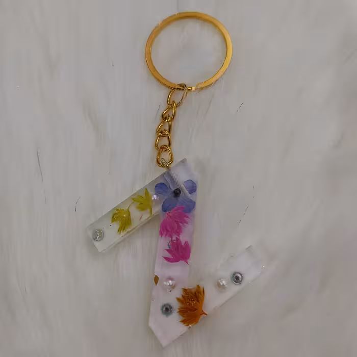 جا کلیدی رزین با گل خشک