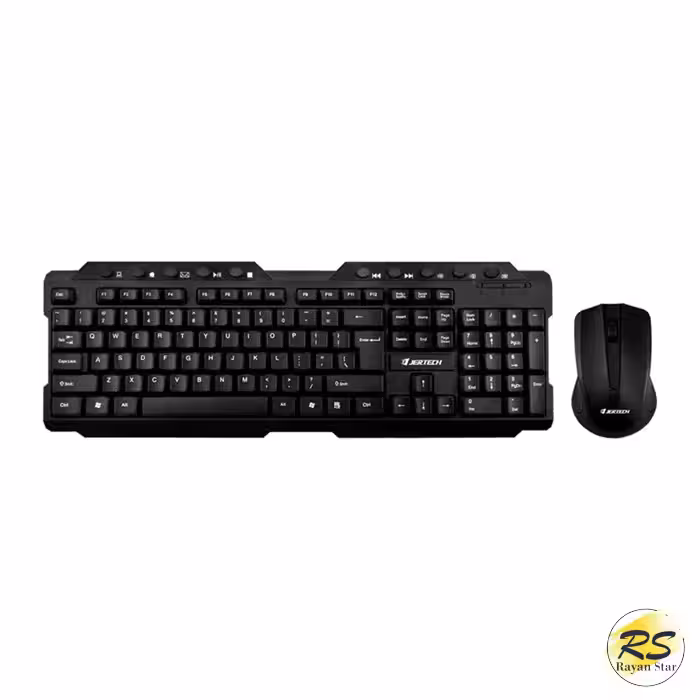 کیبورد و ماوس بی سیم جرتک مدل JERTECH KM200