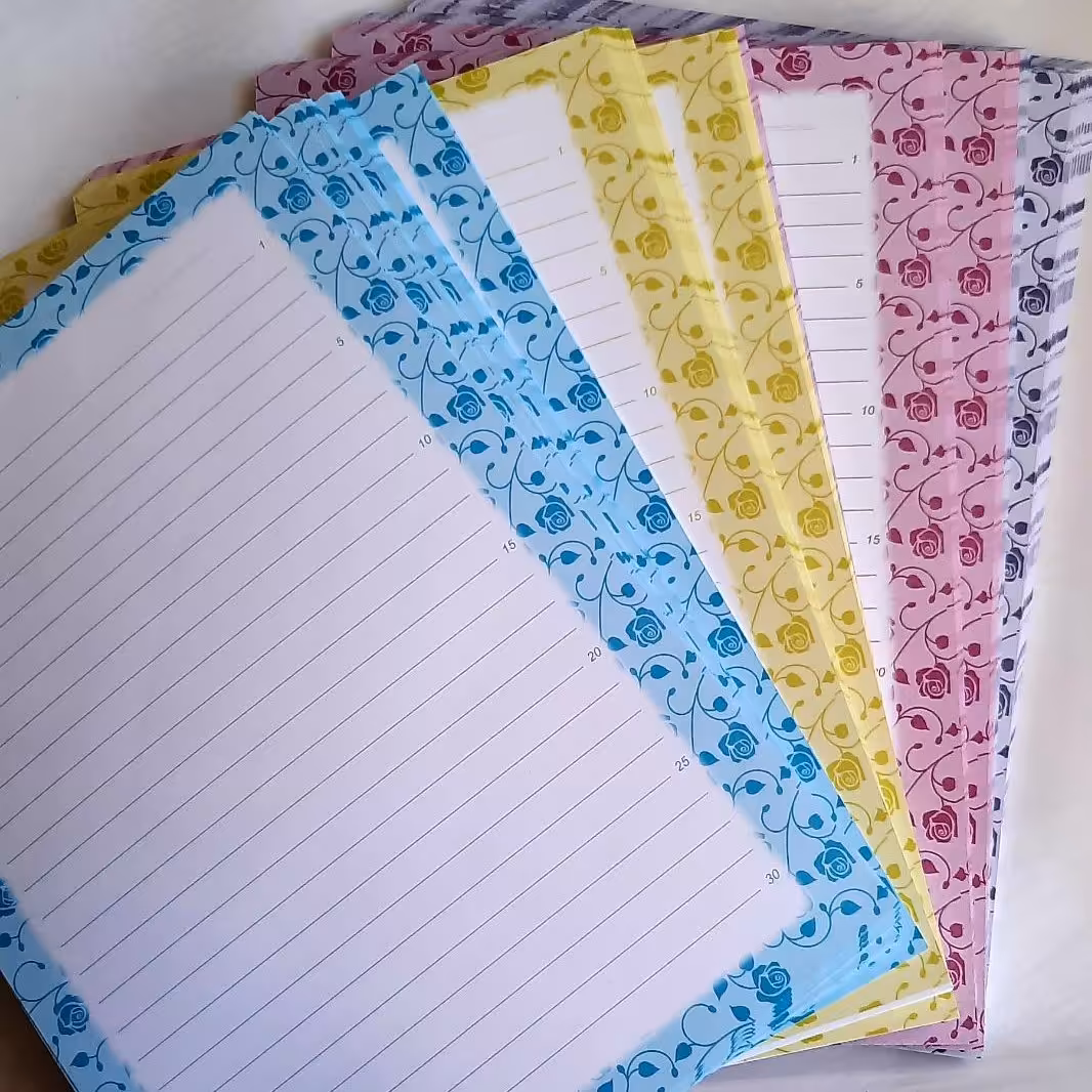 کاغذ خط دار A4 طرحدار