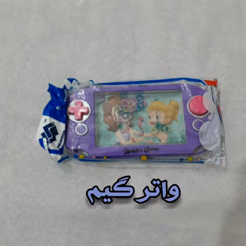 واتر گیم دو دکمه ای تبلت طرح شخصیت کارتونی اسباب بازی دخترانه ( آتاری آبی ) (رنگ بنفش )
