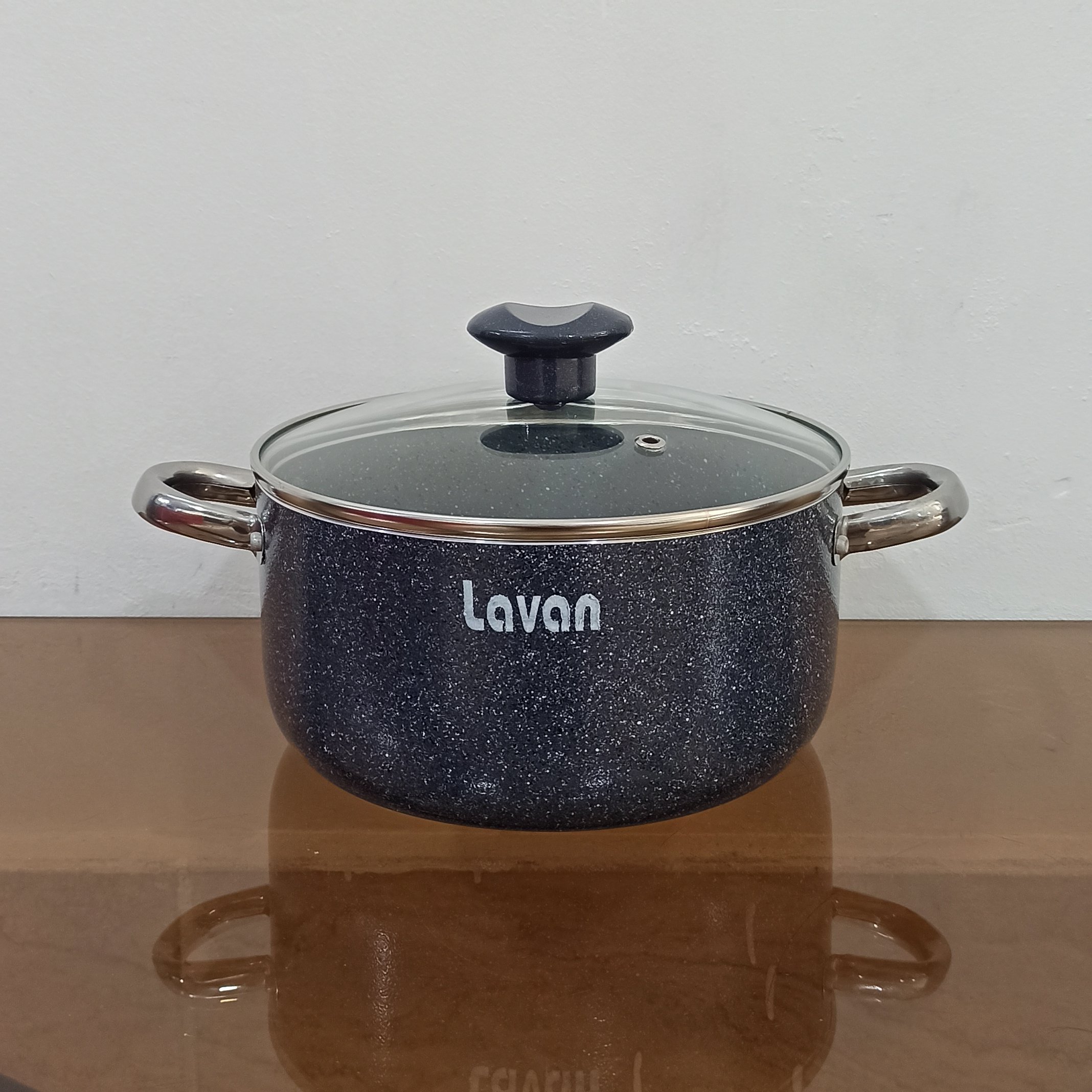 قابلمه گرانیتی سایز 20 لاوان مدل تیتان طوسی با ارسال رایگان