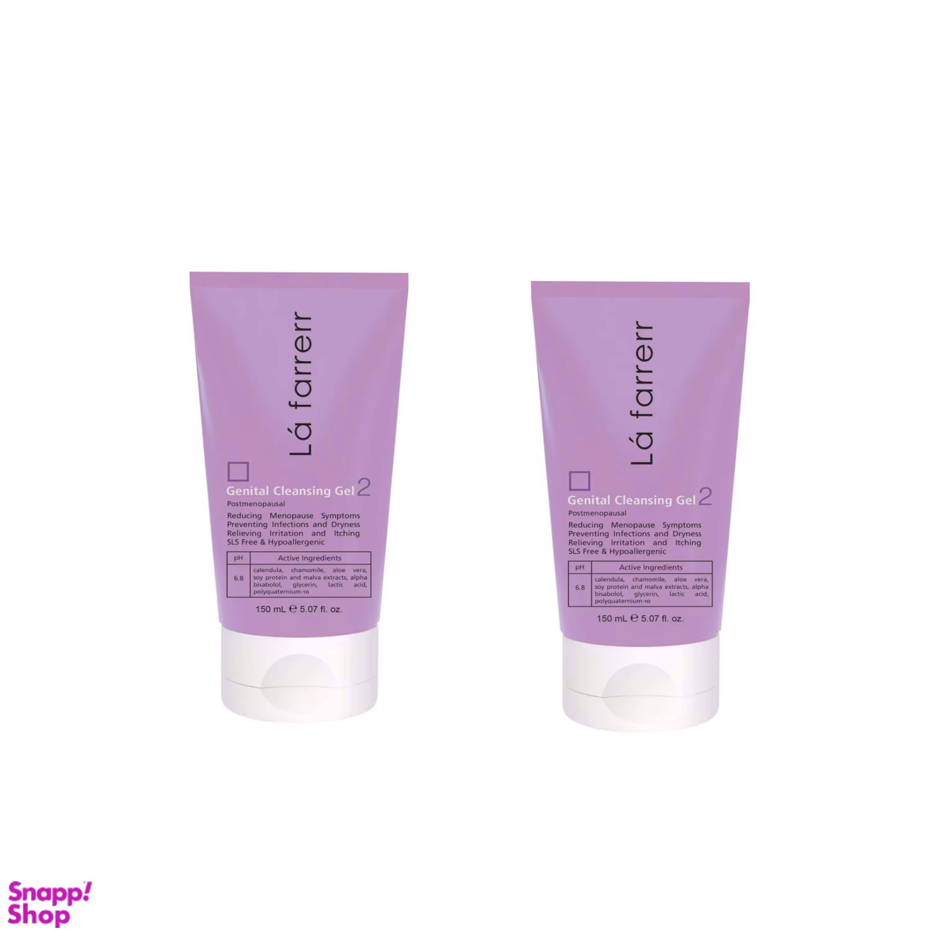 ژل شستشو بانوان لافارر (Lafarrerr) مناسب تا قبل از یایسگی حجم 150 میلی لیتر مجموعه 2 عددی