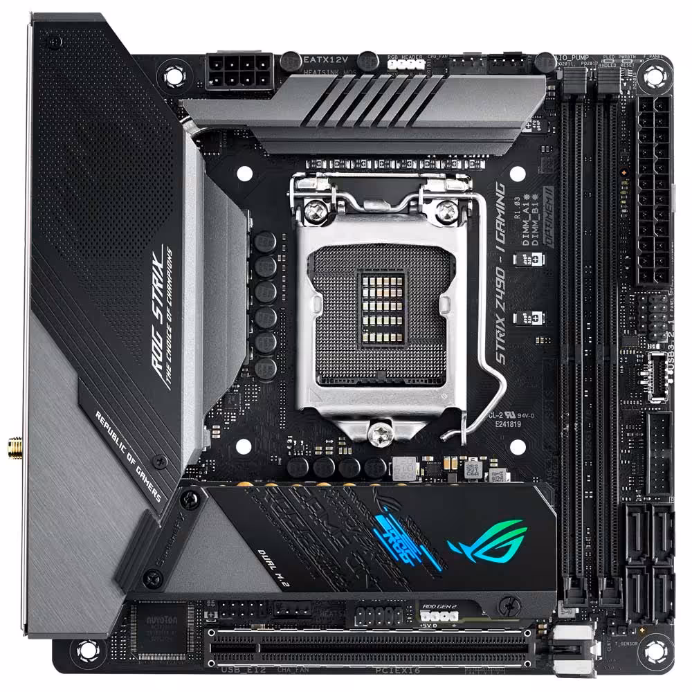 مادربرد ایسوس مدل ROG STRIX Z490-I GAMING
