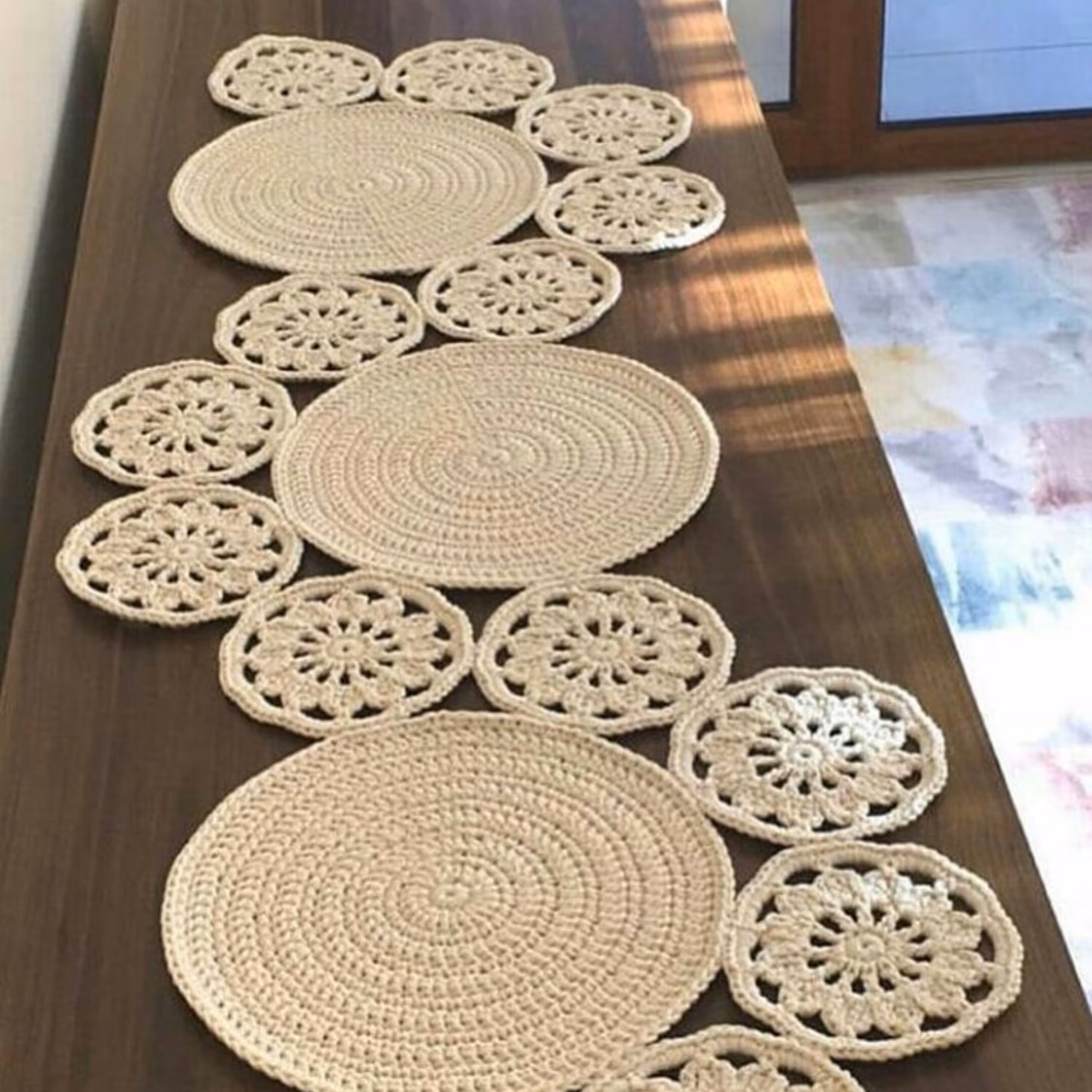 رومیزی یا رانر مدرن