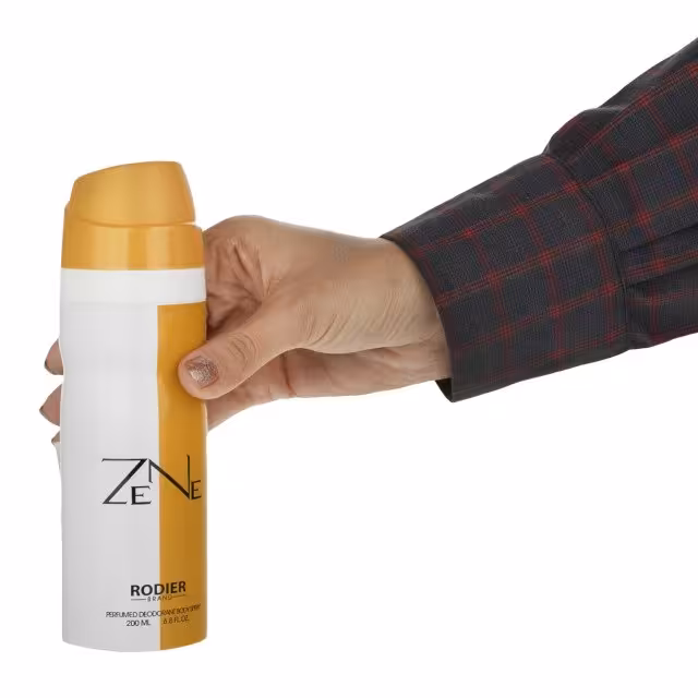 اسپری ذن zen مخصوص بدن و لباس در حجم 200میل با بهترین رایحه و ماندگاری بسیار خوب