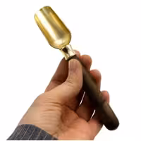 قاشق ادویه دسته چوبی طلایی کد1618