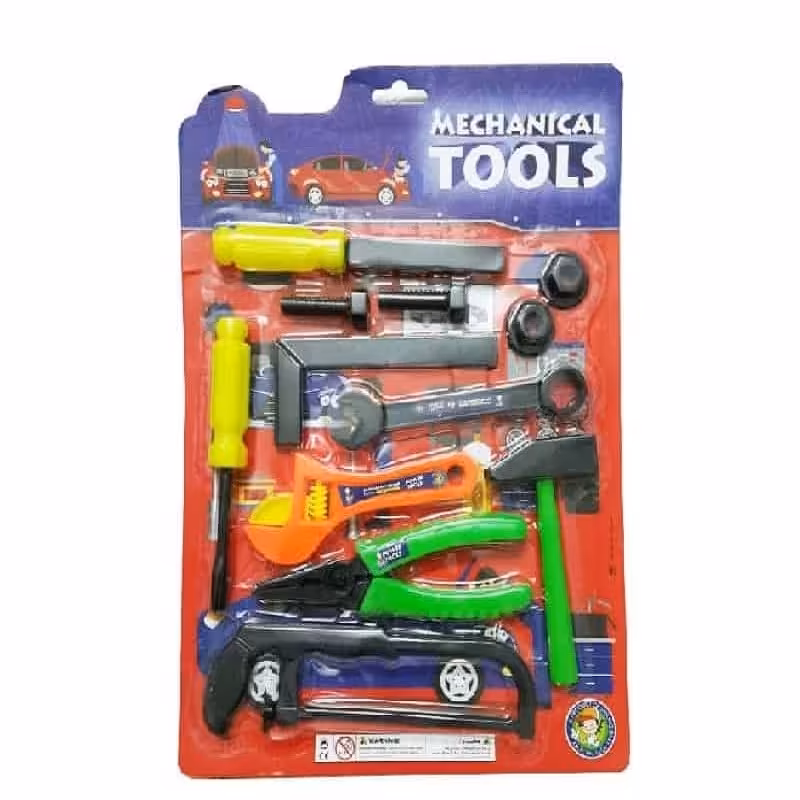 ست ابزار اسباب بازی مکانیکی کودکان 12 عددی سایز متوسط TAB-001