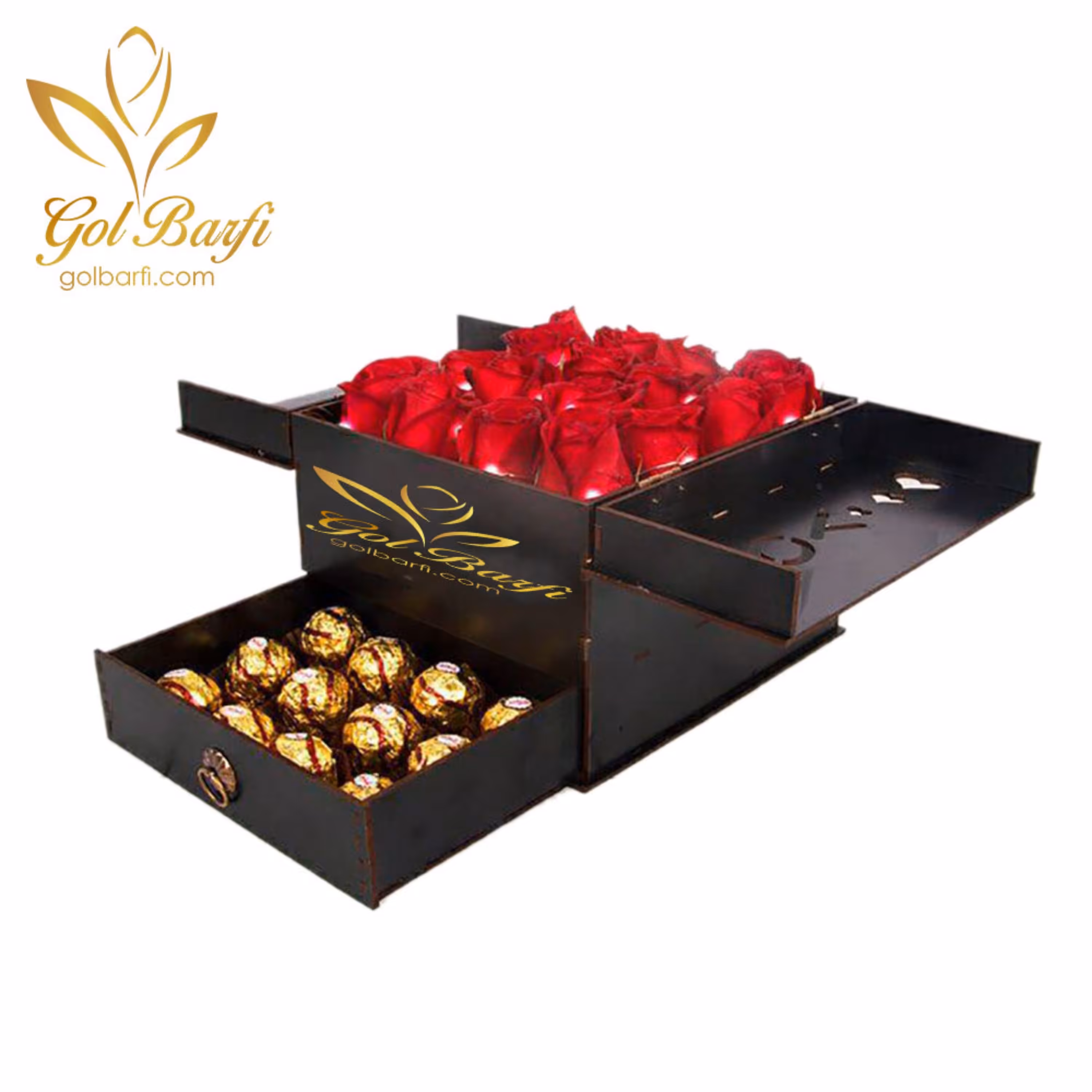 باکس گل چوبی باران