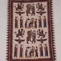 رومیزی قلمکار 100 در 150 طرح تخت جمشید