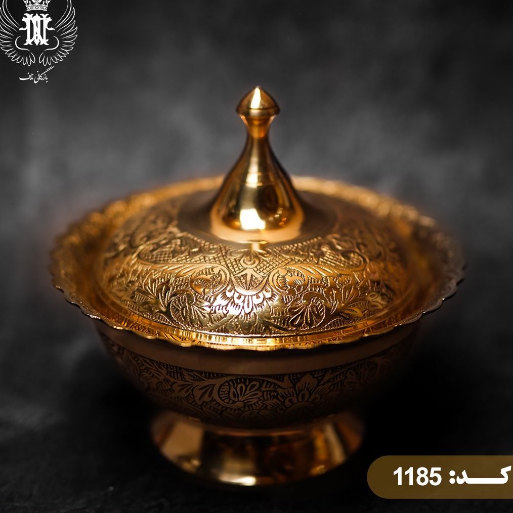 جا شکلاتی برنجی هندی (پس کرایه)1185