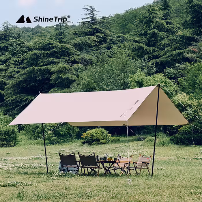 تارپ 14 متر مربع مدل Titanium Vinyl به همراه 2 تیرک شاین تریپ | A463