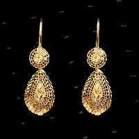  گوشواره نقره زنانه مدل اشک AMT-G014 