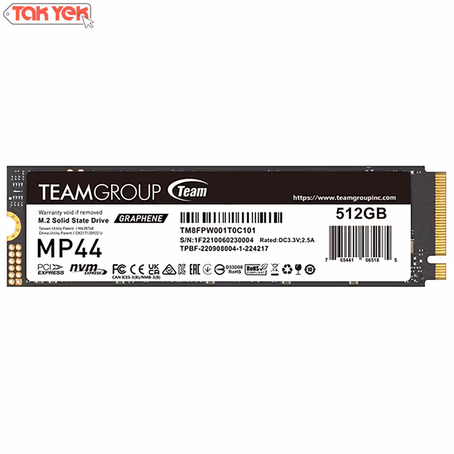 حافظه اس اس دی TEAM GROUP  MP44  512G