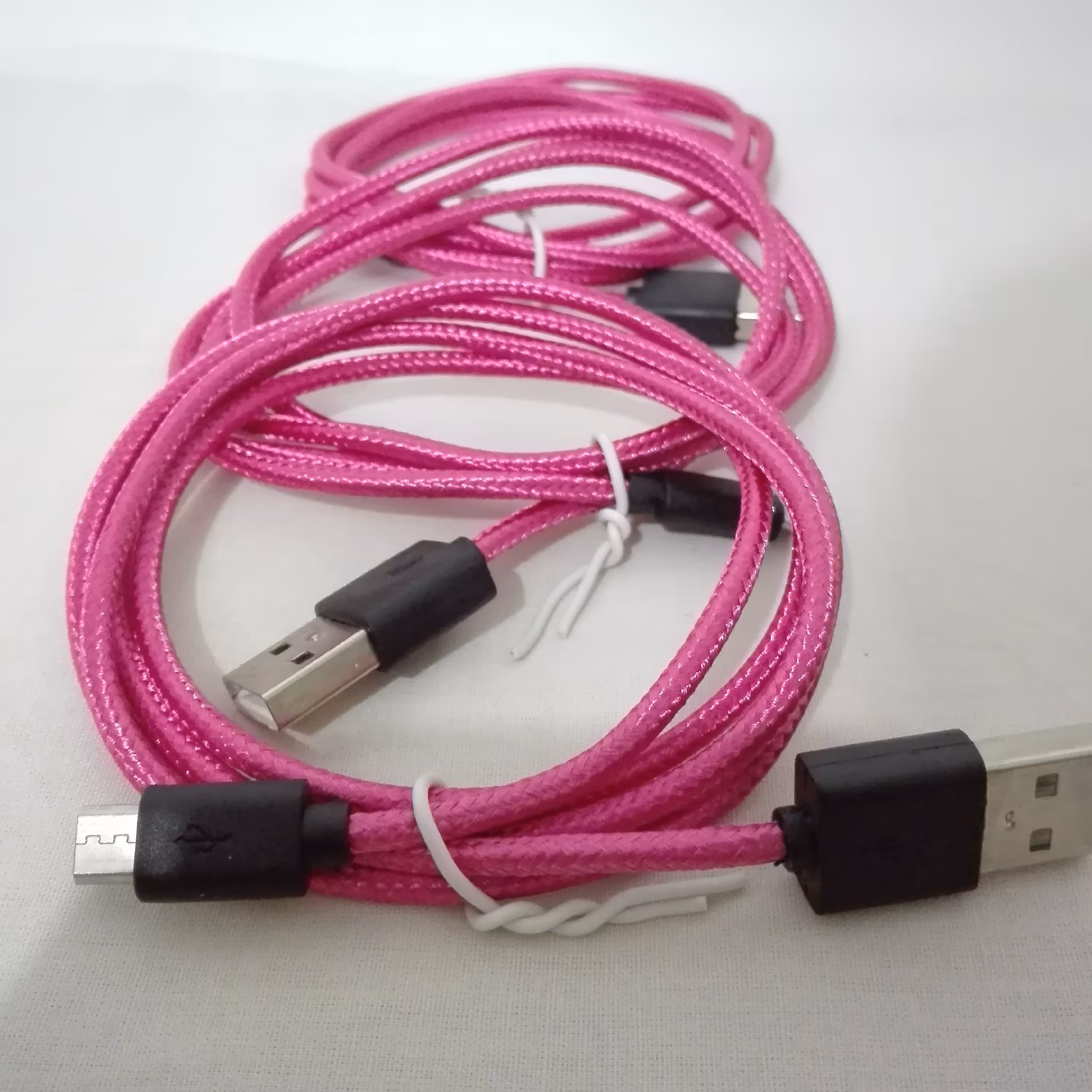 کابل شارژ کنفی صورتی میکرو یو اس بی اورجینال