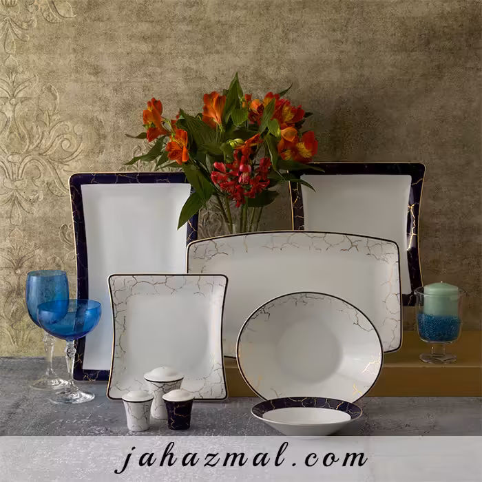 سرویس چینی زرین طرح اونیکس 30 پارچه