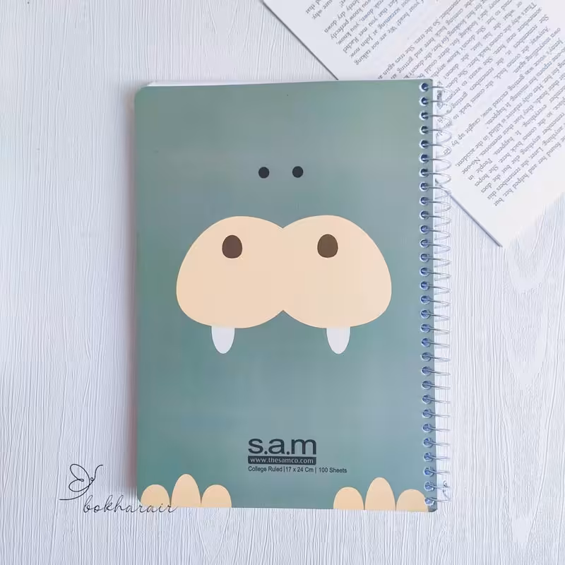دفتر خط دار 100 برگ sam کد 07