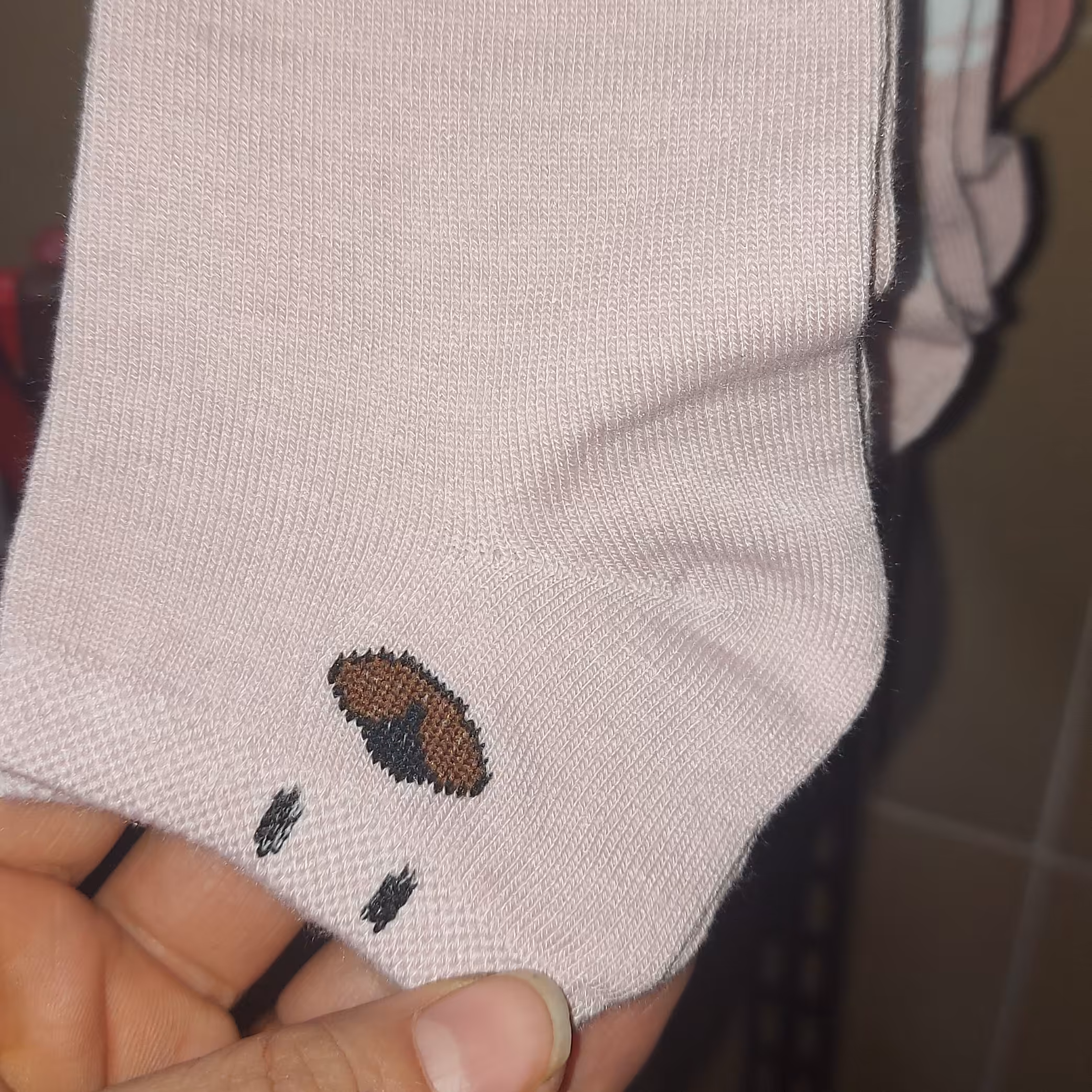 جوراب صورتی