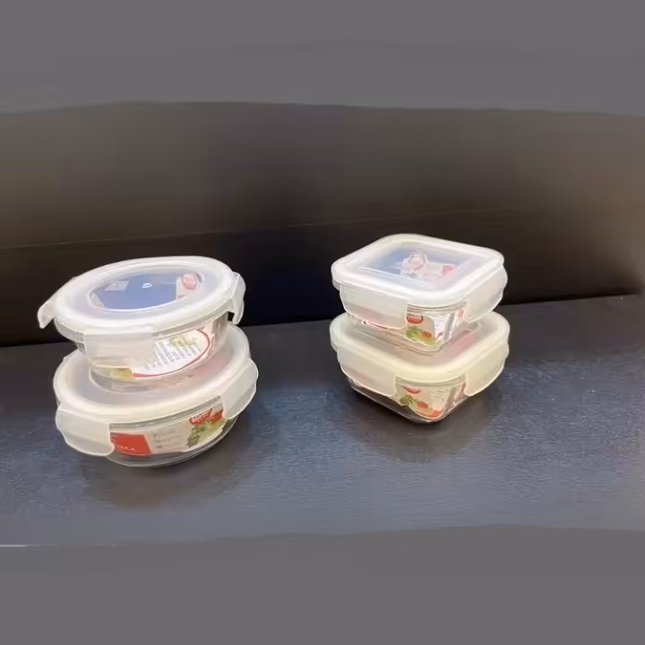 ظرفهای دردار شیشه ای، قیمت ست دو عددی 100 هزار تومان 