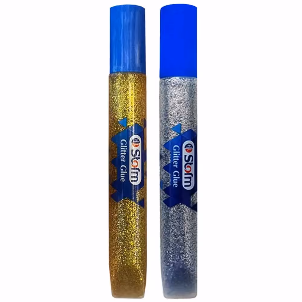 خرید چسب اکلیلی مایع تیوپی استورم (نقره ای، طلایی) بسته 2 عددی