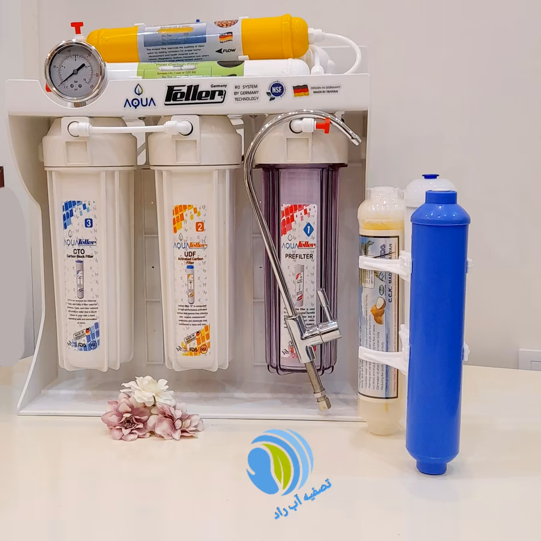 دستگاه تصفیه آب (اب)آکوافلر(تسویه تصویه تسفیه)9مرحله